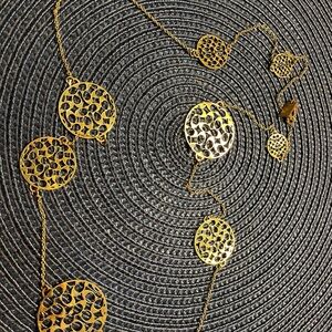 COACH Gold Circle Link Necklace